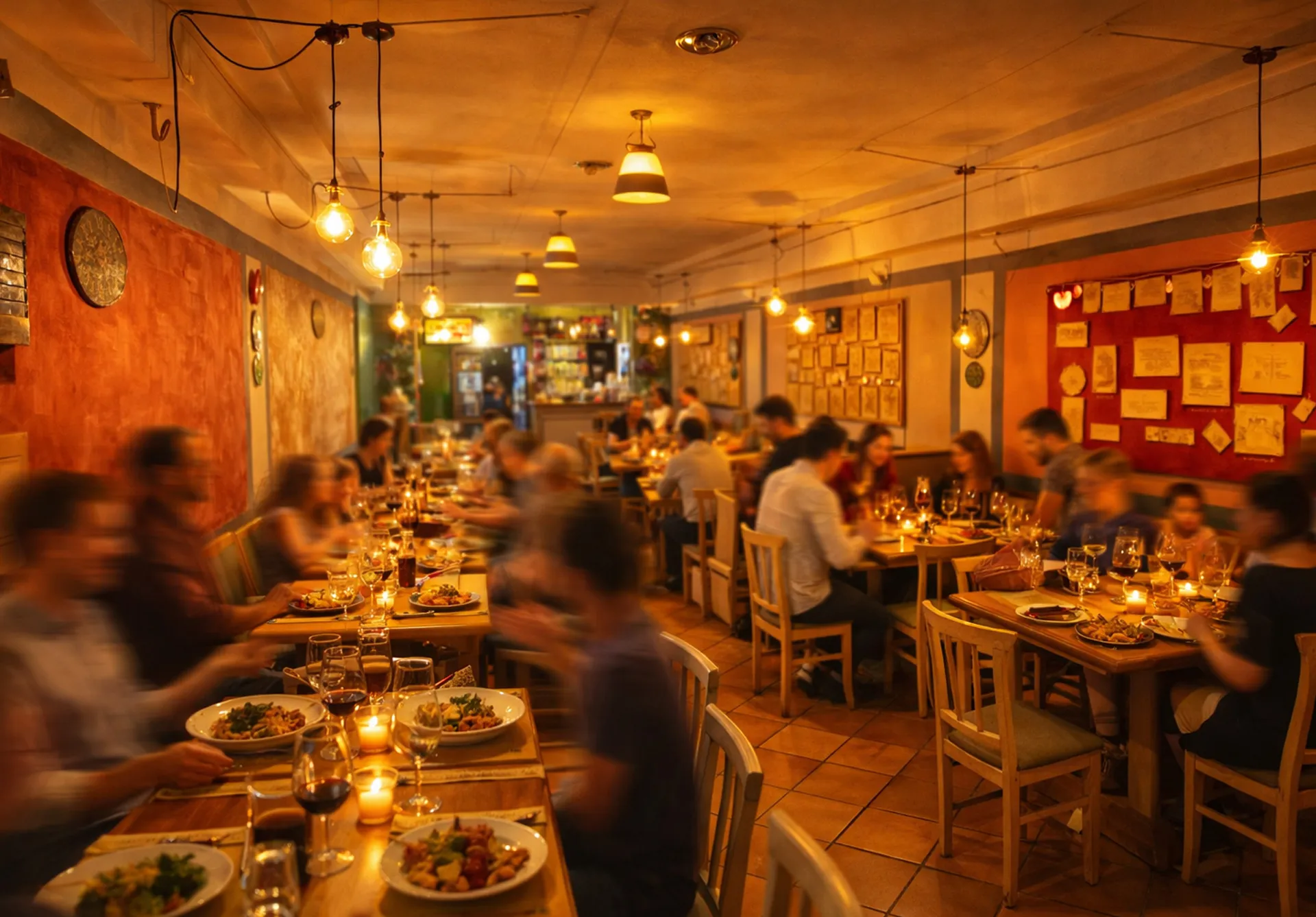 La sala dell'Osteria Veggente